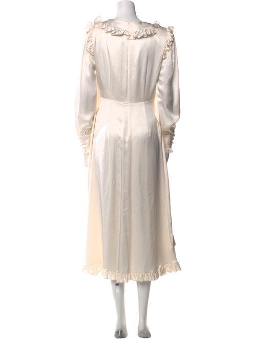 Alessandra Rich Silk Long Dress