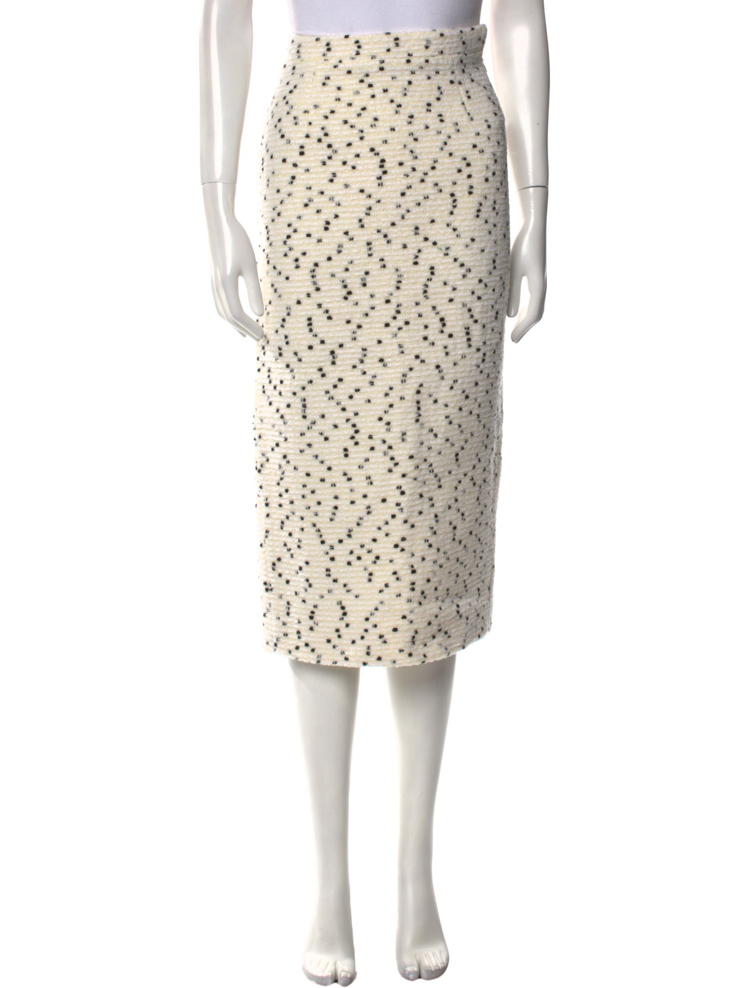 Alessandra Rich Wool Midi Length Skirt w/ Tags