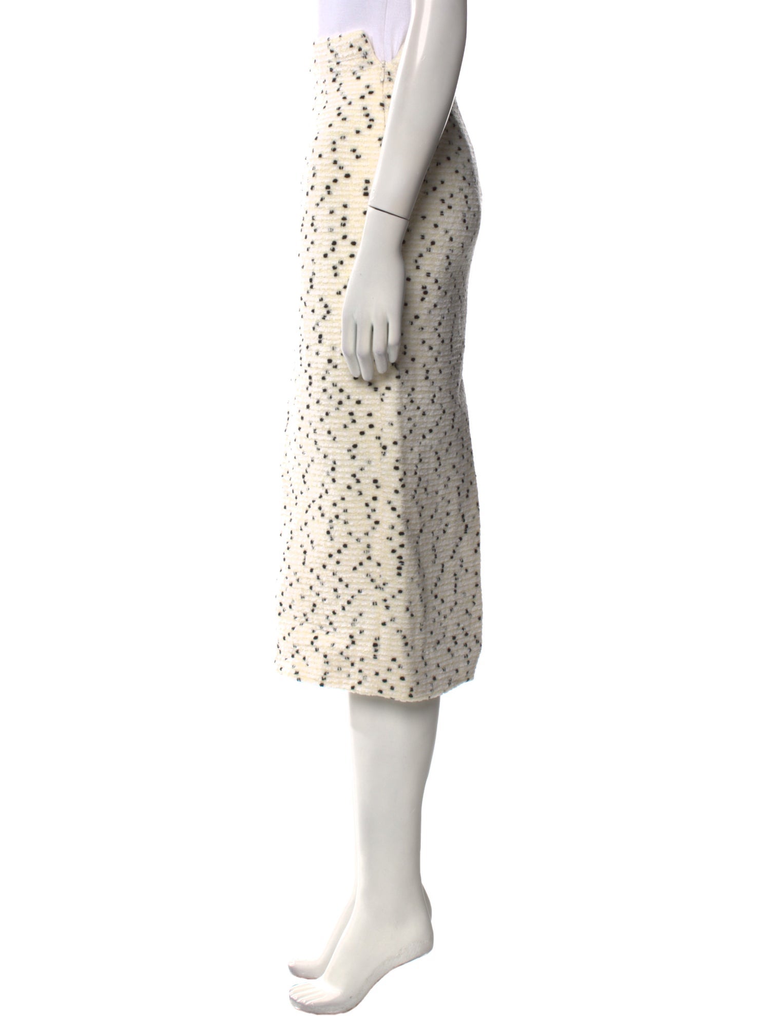 Alessandra Rich Wool Midi Length Skirt w/ Tags