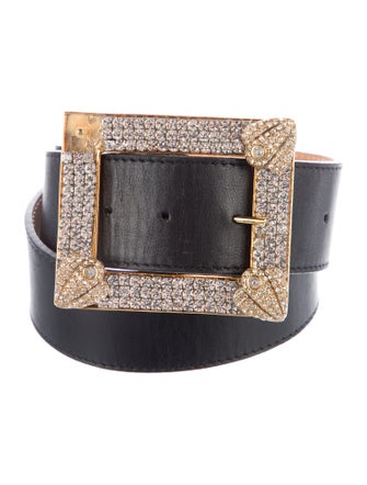 Alessandra Rich Leather Waist Belt