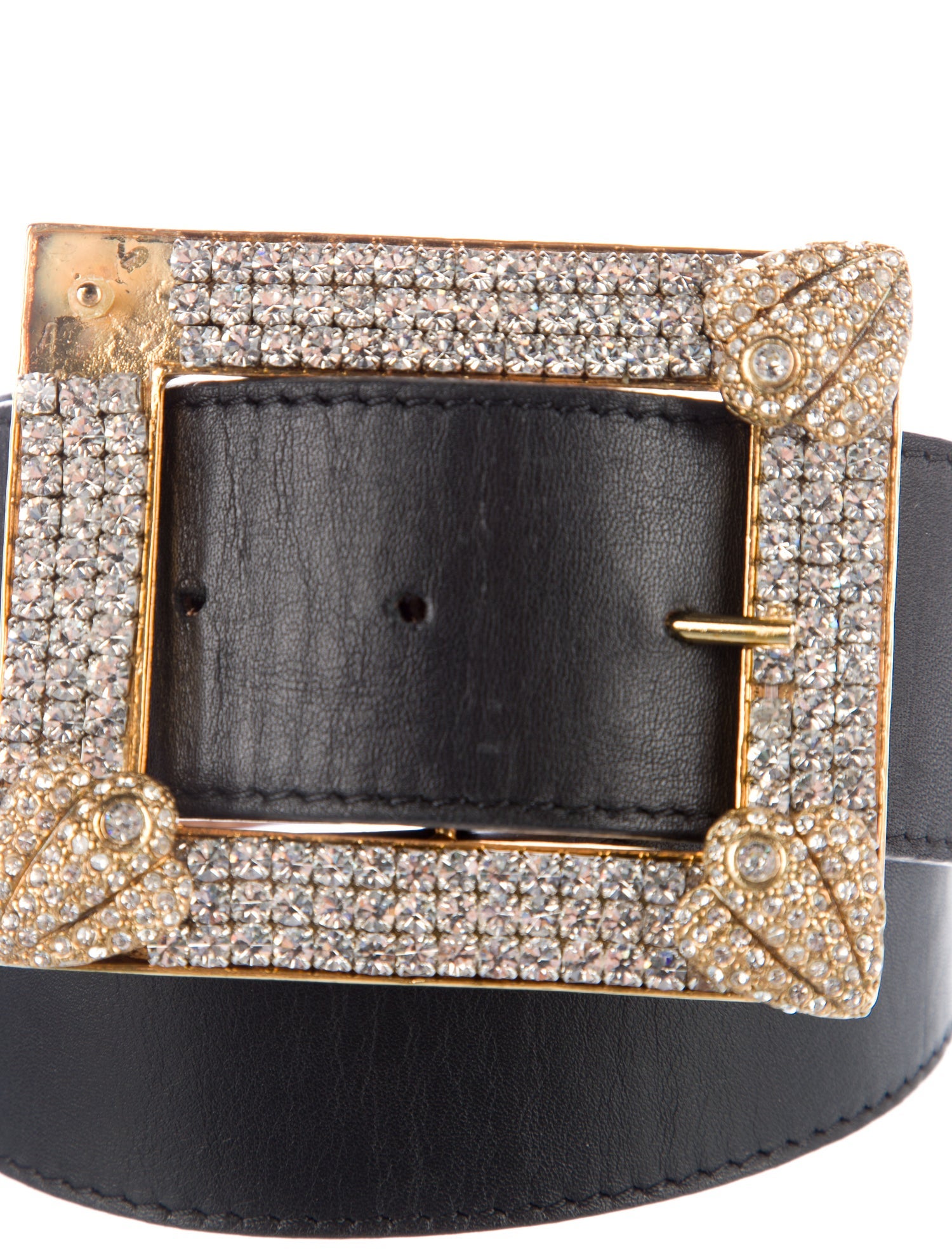 Alessandra Rich Leather Waist Belt
