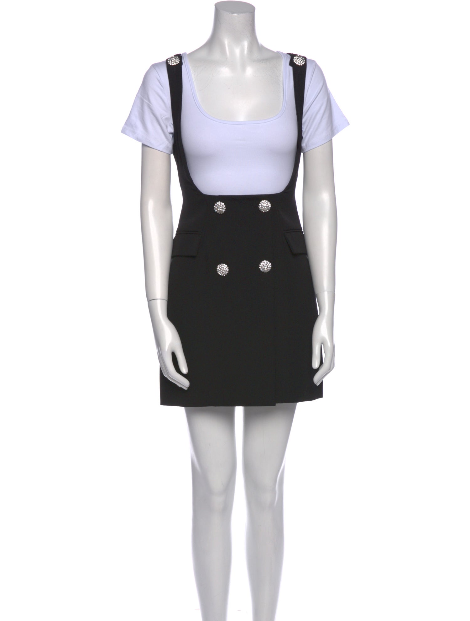 Alessandra Rich Virgin Wool Mini Dress