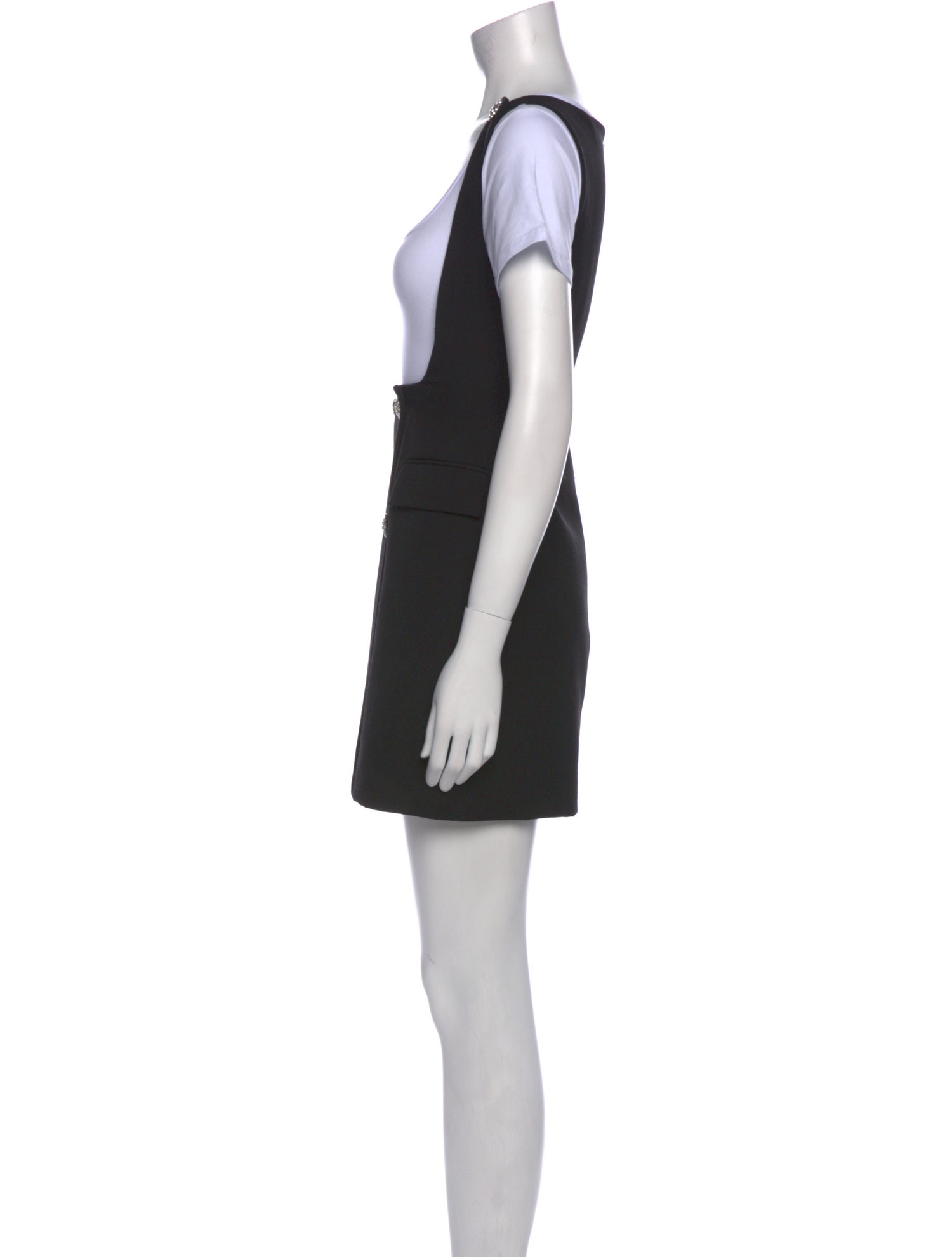 Alessandra Rich Virgin Wool Mini Dress