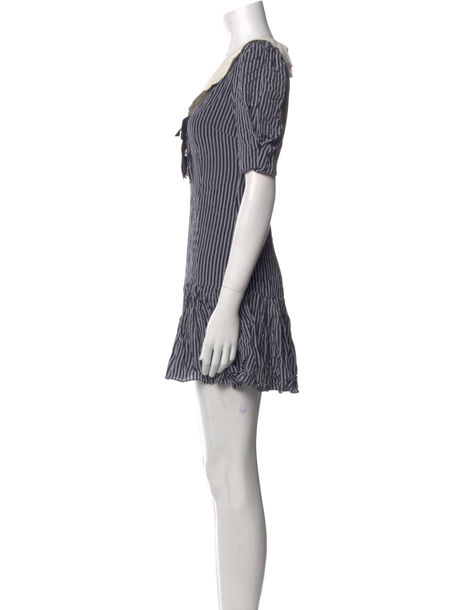 Alessandra Rich Striped Mini Dress