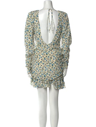 Alessandra Rich Silk Mini Dress