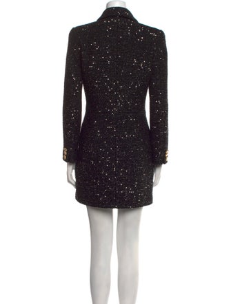 Alessandra Rich Tweed Pattern Mini Dress