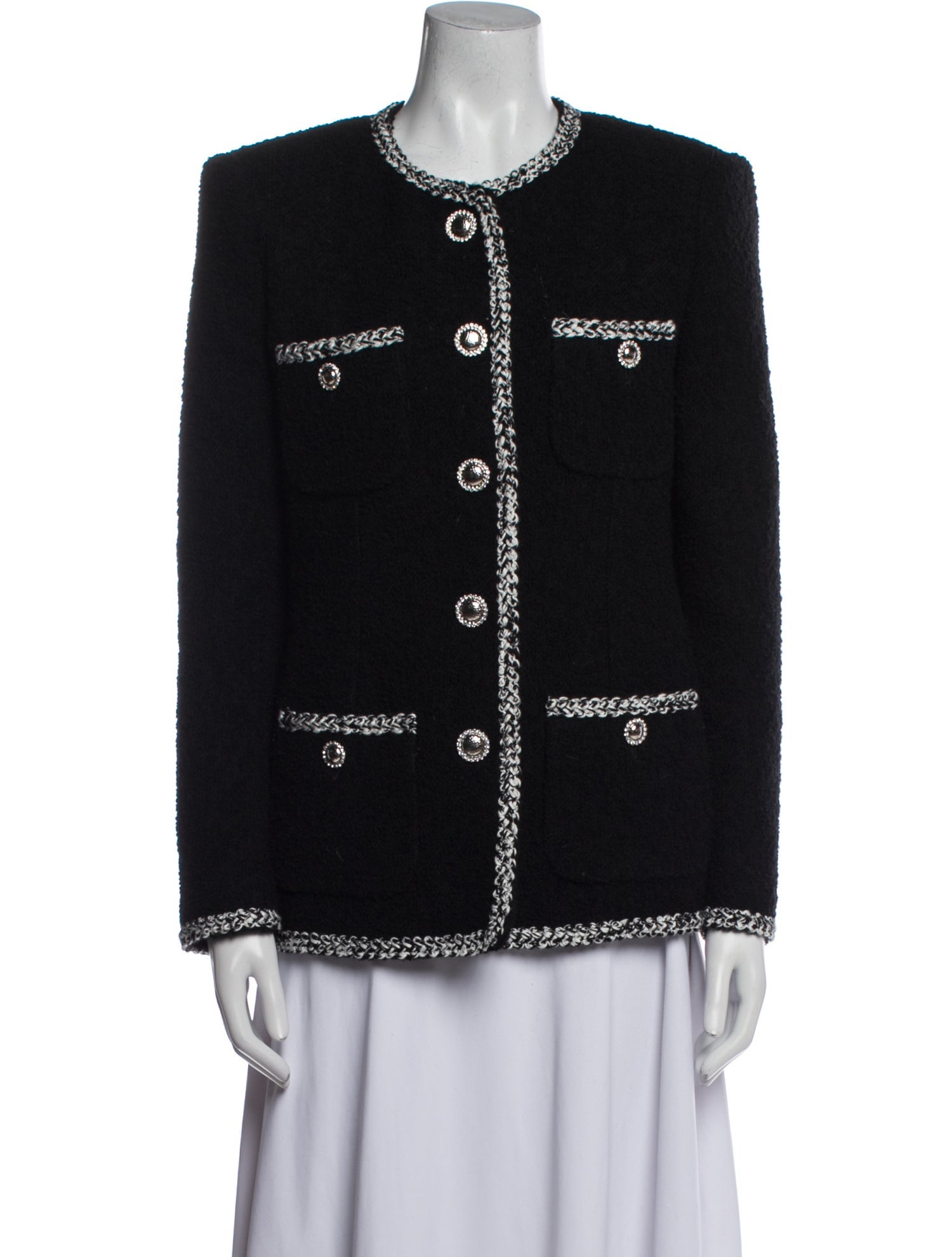Alessandra Rich Virgin Wool Evening Jacket