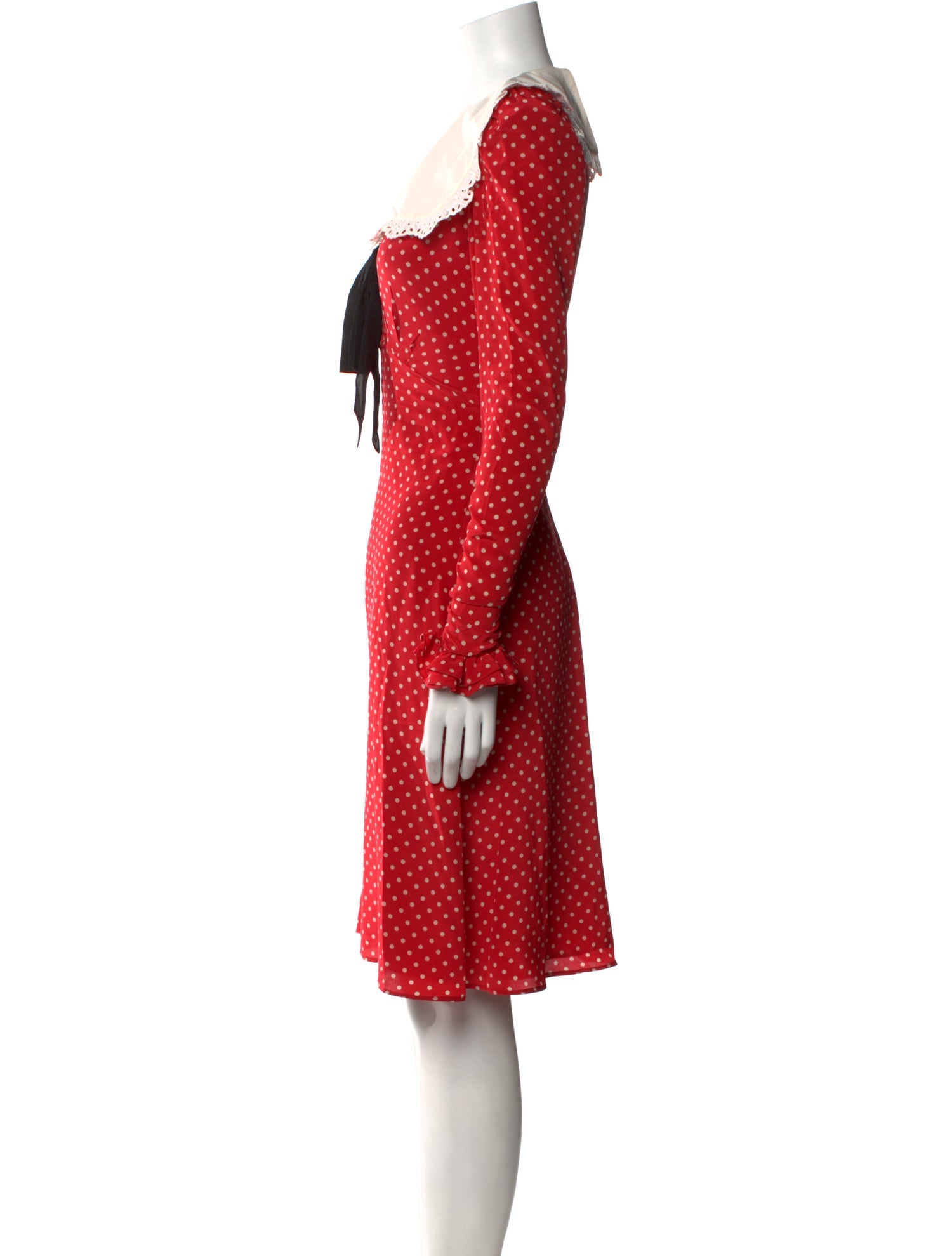 Alessandra Rich Silk Knee-Length Dress