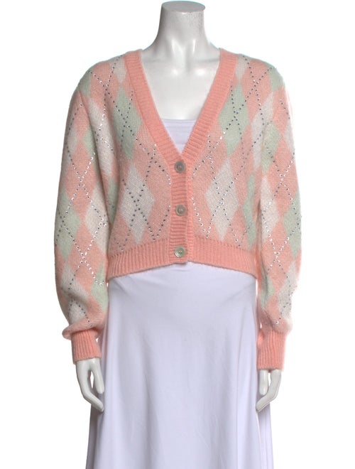 Alessandra Rich Mohair Printed Sweater