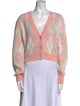 Alessandra Rich Mohair Printed Sweater
