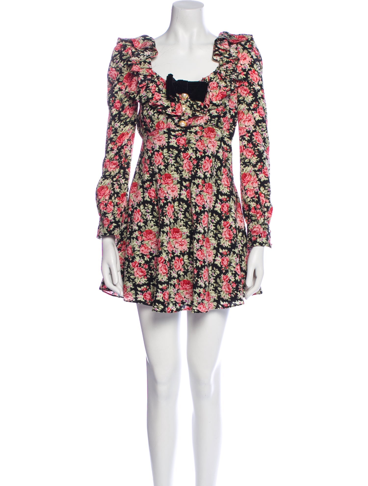 Alessandra Rich Silk Mini Dress