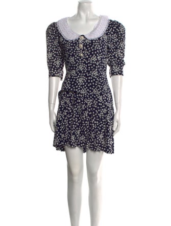 Alessandra Rich Silk Mini Dress