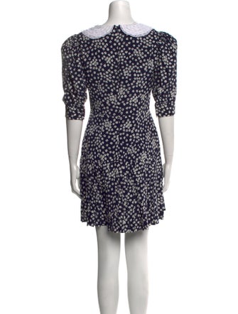 Alessandra Rich Silk Mini Dress