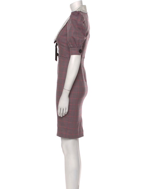 Alessandra Rich Virgin Wool Knee-Length Dress