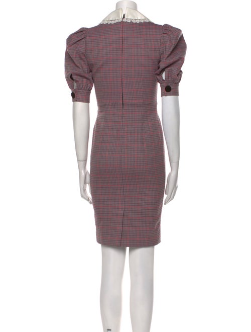 Alessandra Rich Virgin Wool Knee-Length Dress