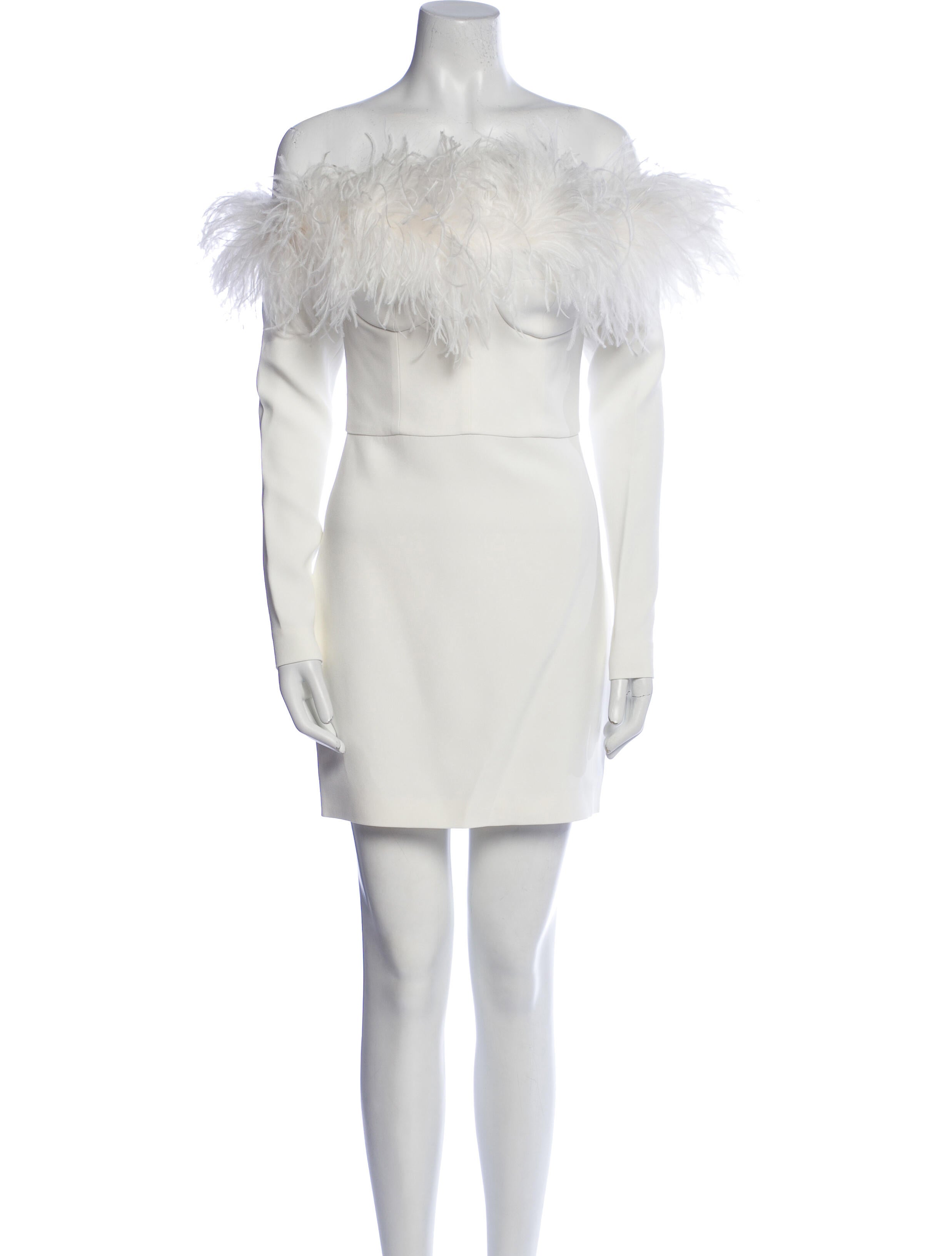 Alessandra Rich Off-The-Shoulder Mini Dress