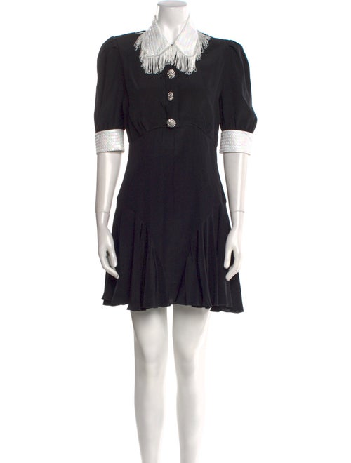 Alessandra Rich Silk Mini Dress