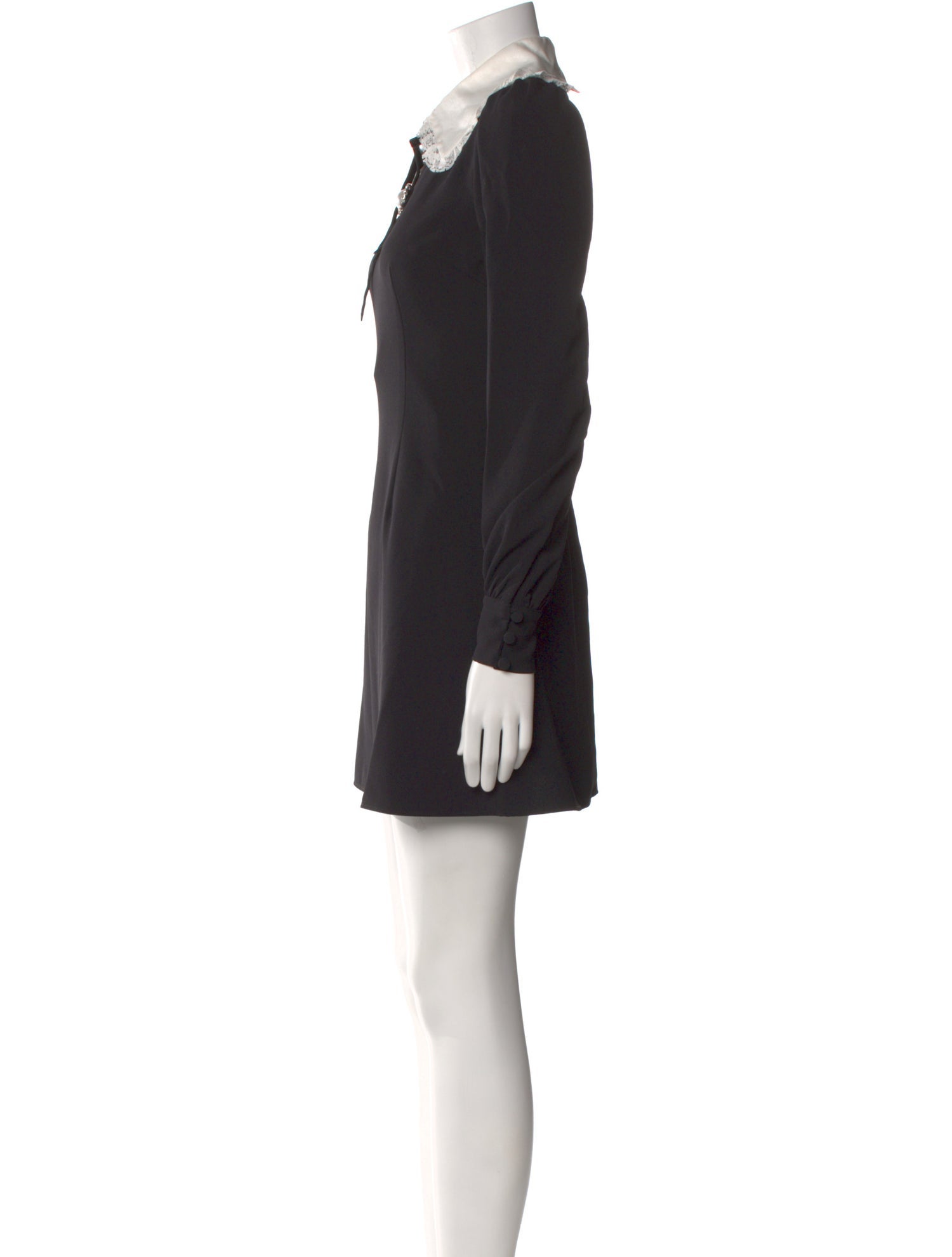 Alessandra Rich Virgin Wool Mini Dress