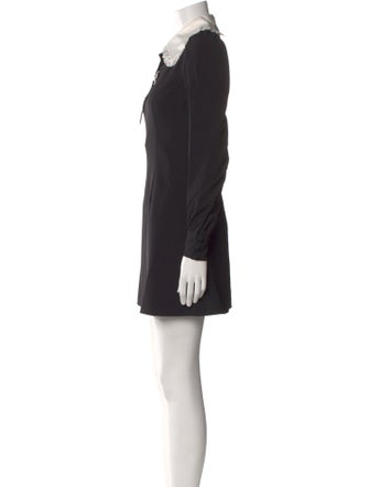 Alessandra Rich Virgin Wool Mini Dress