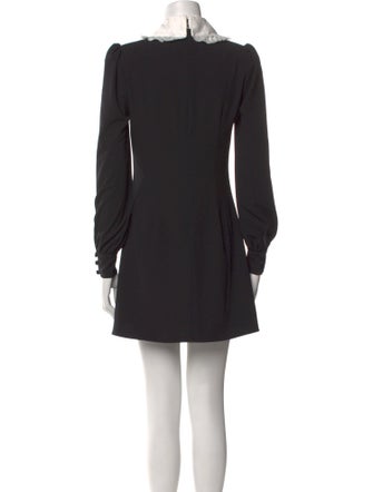 Alessandra Rich Virgin Wool Mini Dress