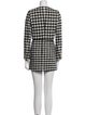 Alessandra Rich Plaid Print Skirt Suit