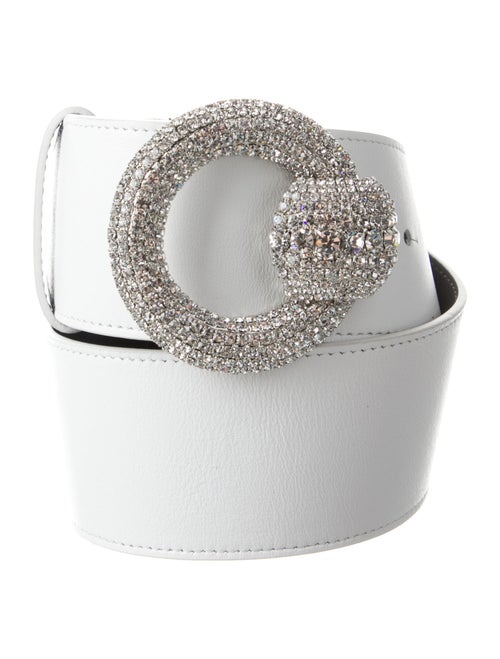 Alessandra Rich Wide Leather Waist Belt