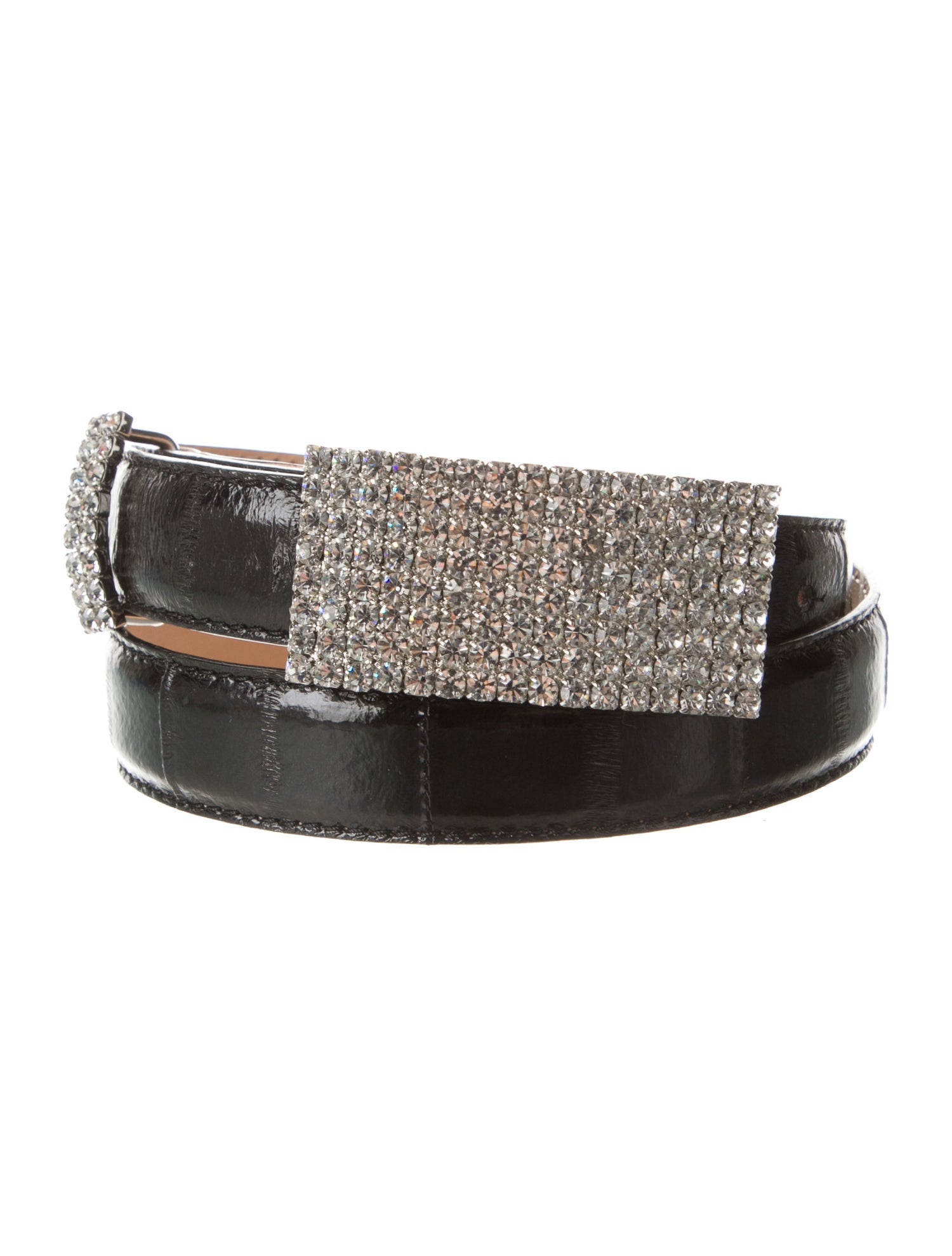 Alessandra Rich Skinny Leather Belt