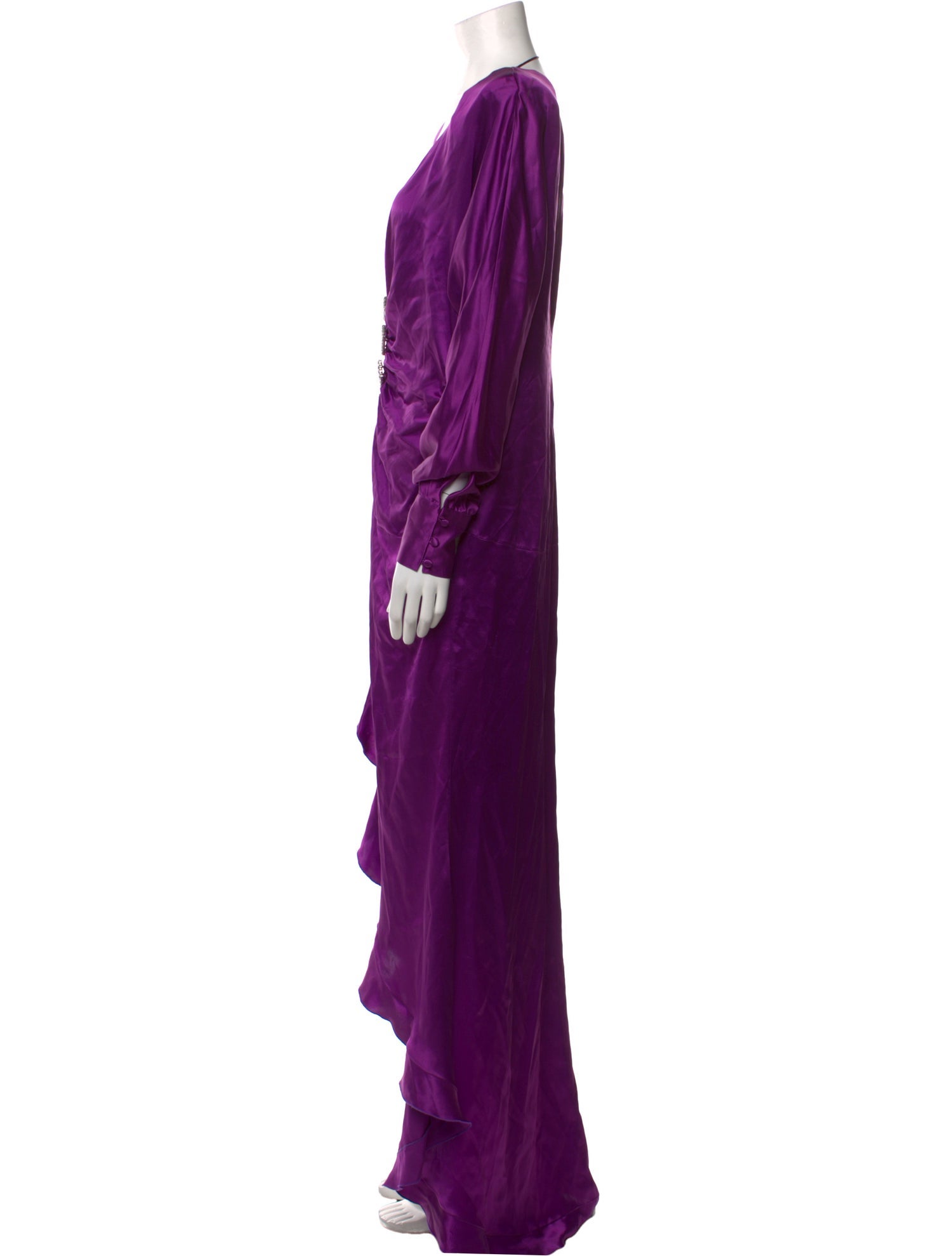 Alessandra Rich Silk Long Dress