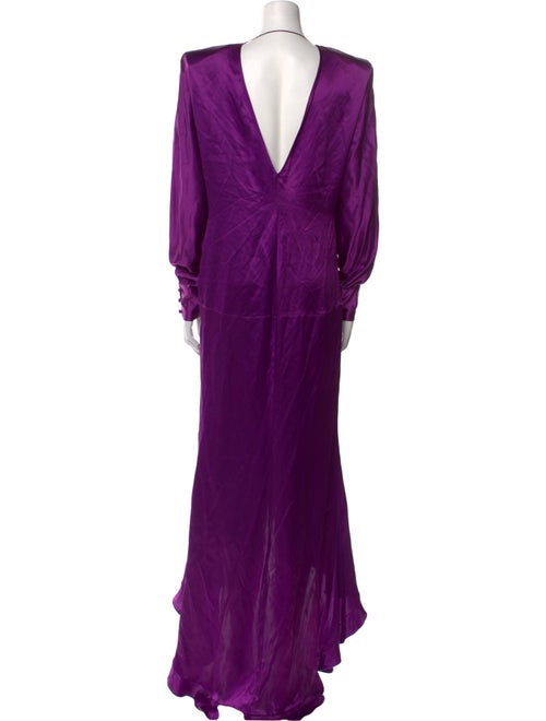 Alessandra Rich Silk Long Dress