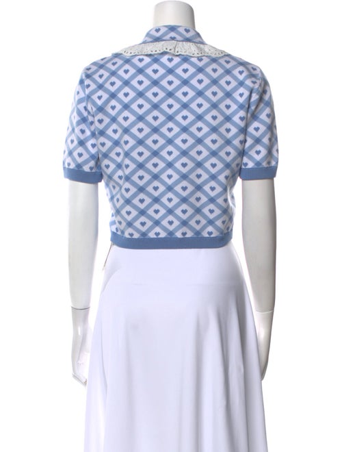 Alessandra Rich Printed Crew Neck Sweater