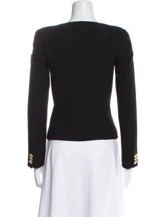 Alessandra Rich Virgin Wool Square Neckline Crop Top