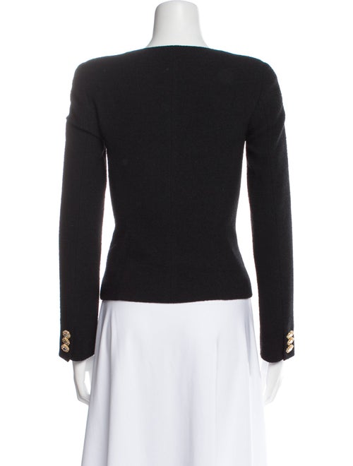 Alessandra Rich Virgin Wool Square Neckline Crop Top