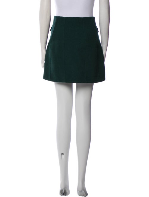 Alessandra Rich Virgin Wool Mini Skirt