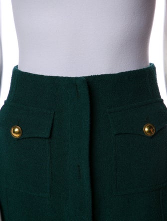 Alessandra Rich Virgin Wool Mini Skirt