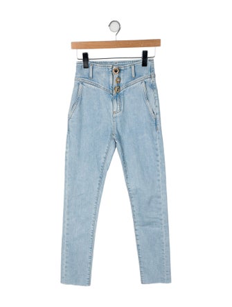 Alessandra Rich High-Rise Skinny Leg Jeans
