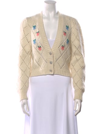 Alessandra Rich Alpaca Printed Sweater