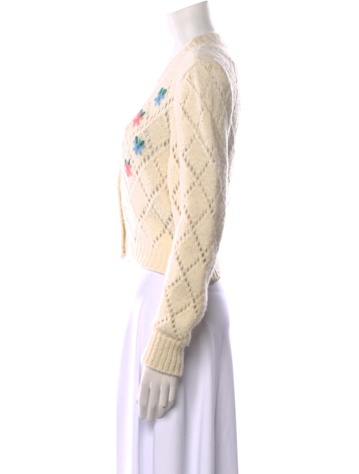 Alessandra Rich Alpaca Printed Sweater