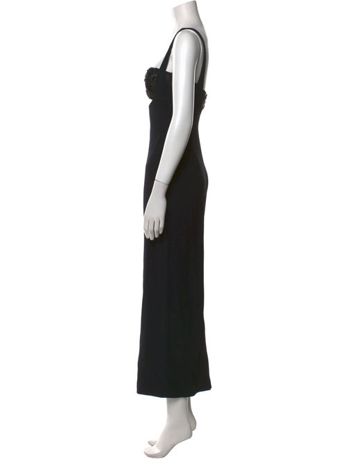 Alessandra Rich Square Neckline Long Dress