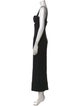 Alessandra Rich Square Neckline Long Dress