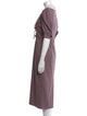 Alessandra Rich Virgin Wool Long Dress