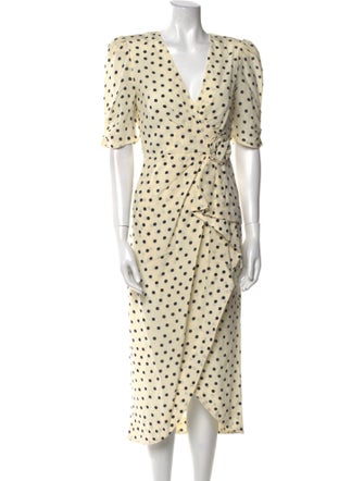 Alessandra Rich Silk Long Dress