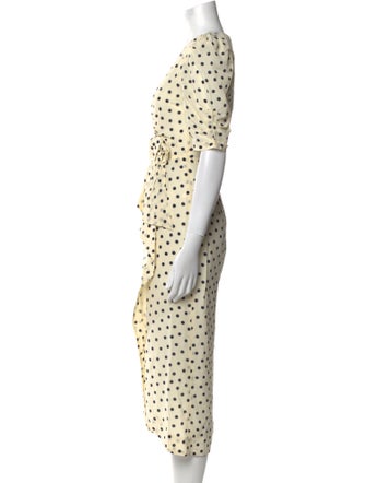 Alessandra Rich Silk Long Dress