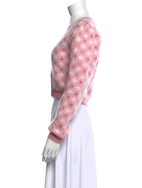 Alessandra Rich Mohair Tie-Dye Print Sweater