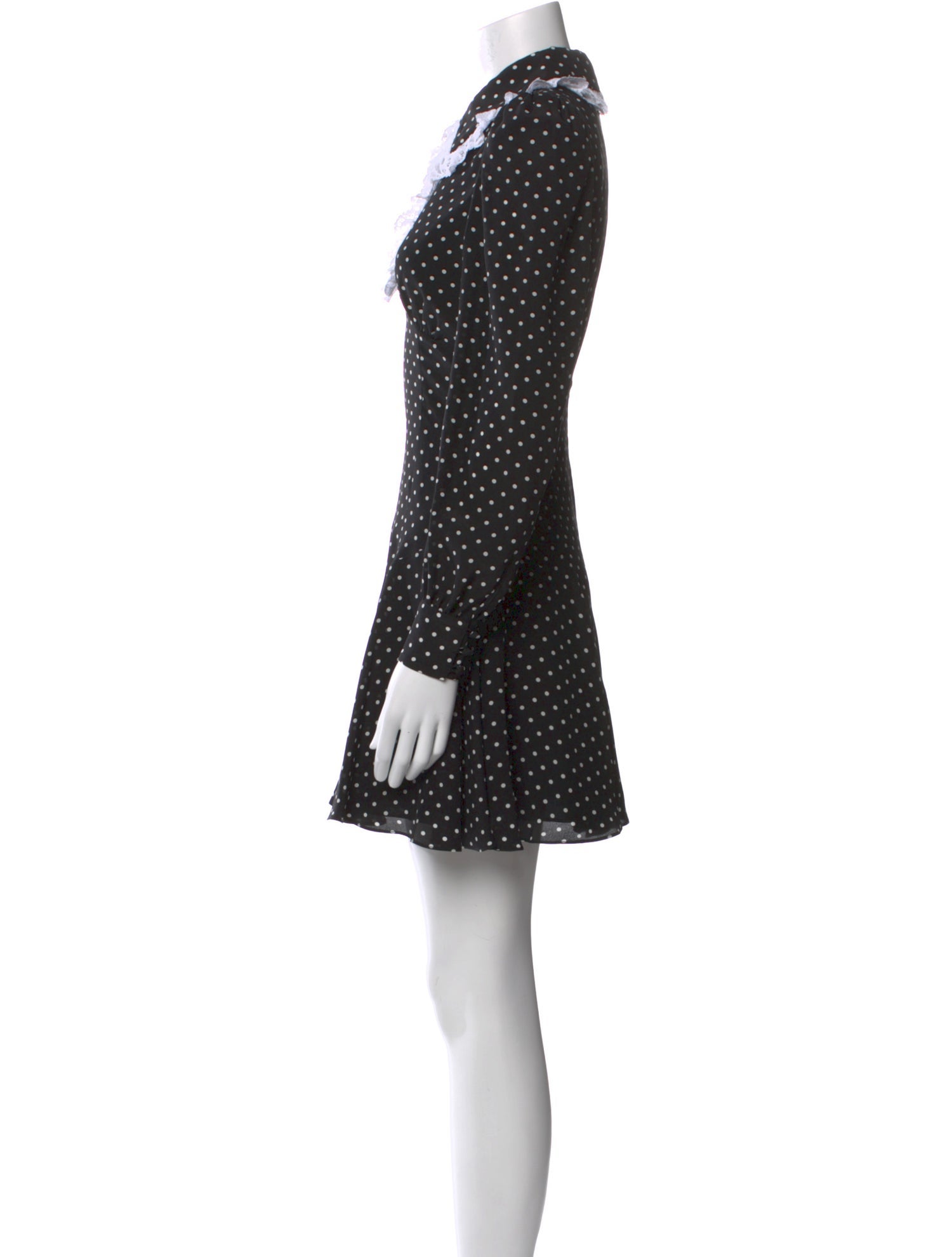 Alessandra Rich Polka Dot Print Mini Dress