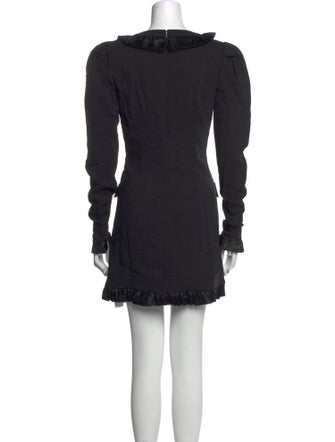 Alessandra Rich V-Neck Mini Dress