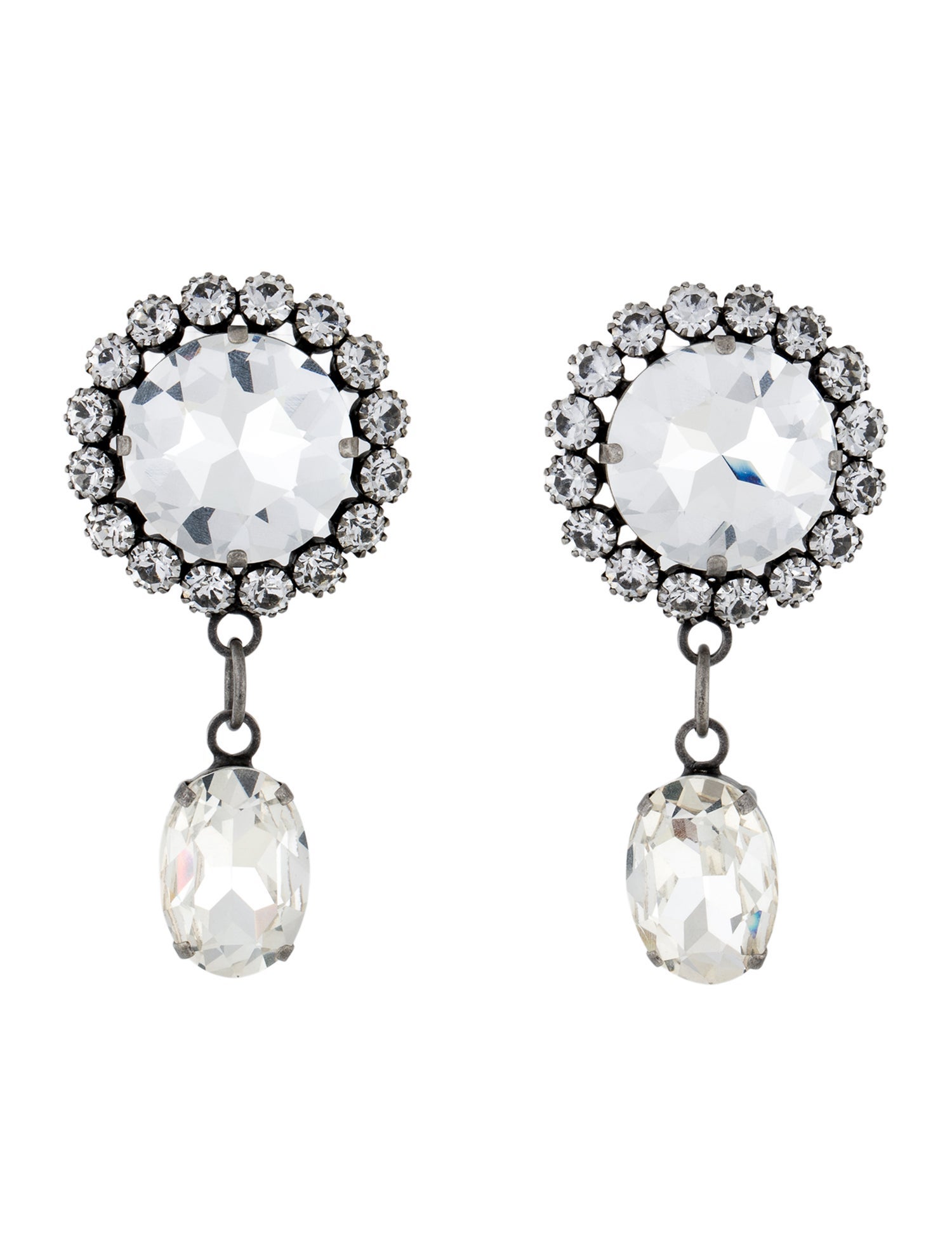 Alessandra Rich Crystal Drop Earrings