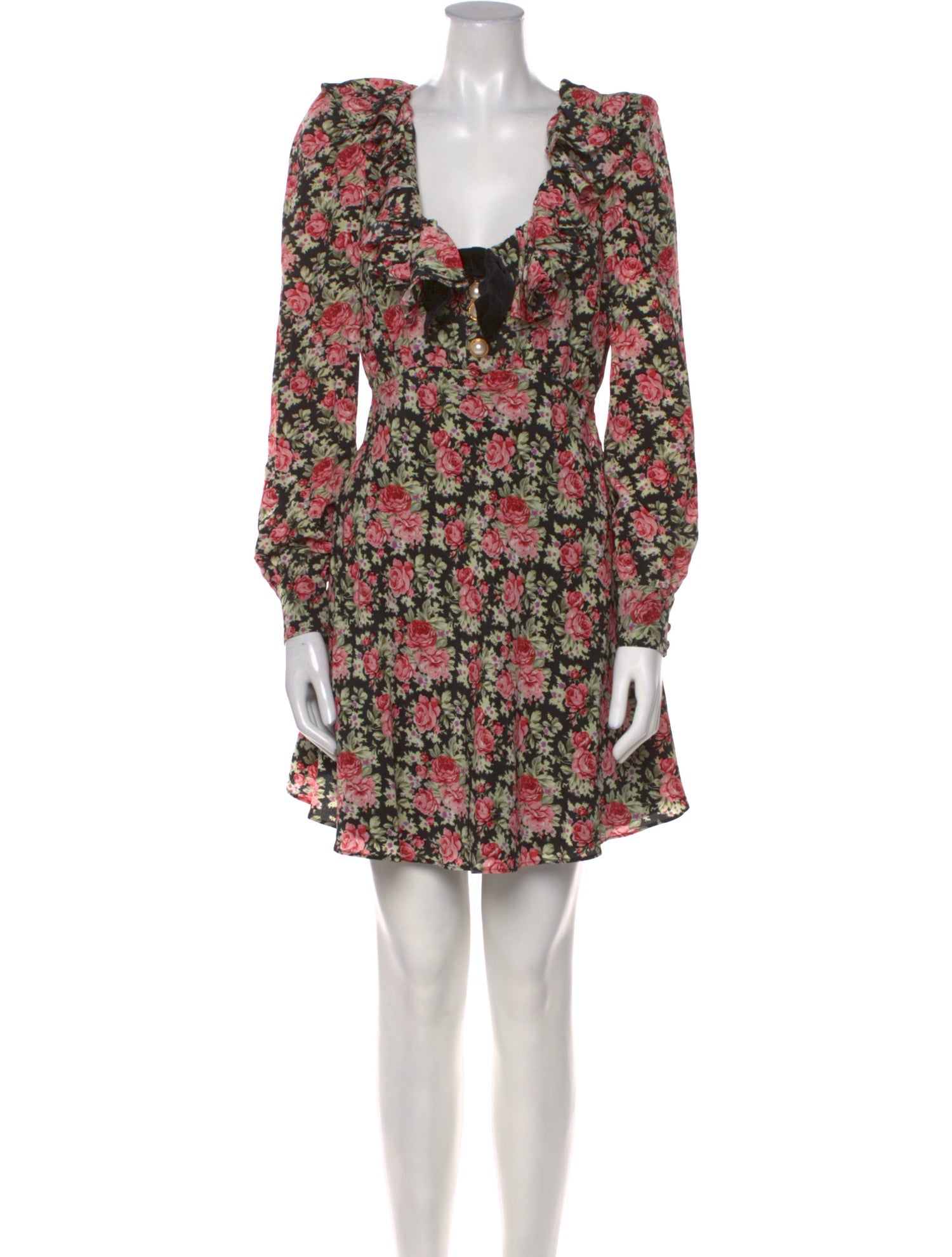 Alessandra Rich Silk Mini Dress