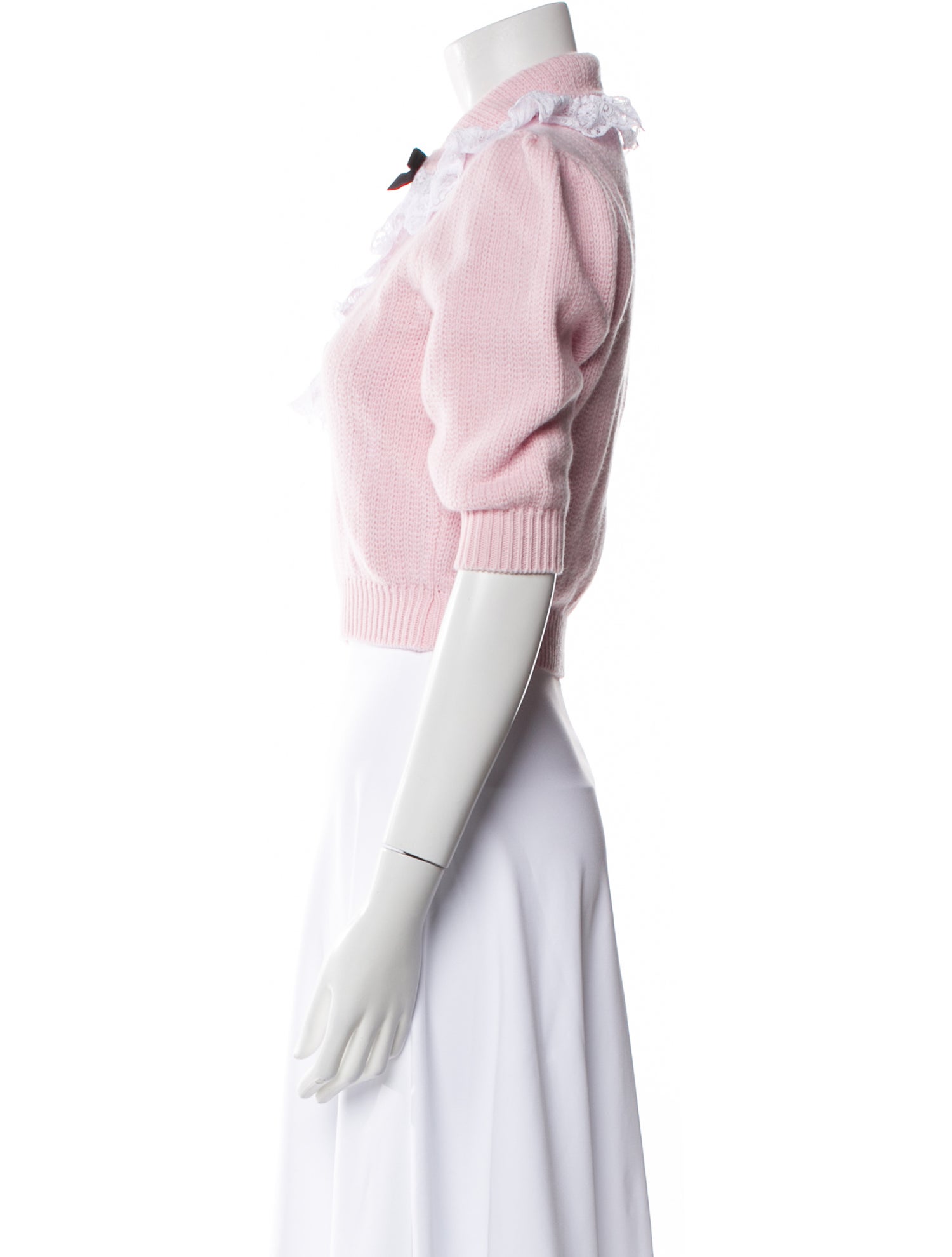 Alessandra Rich Wool Crew Neck Sweater w/ Tags