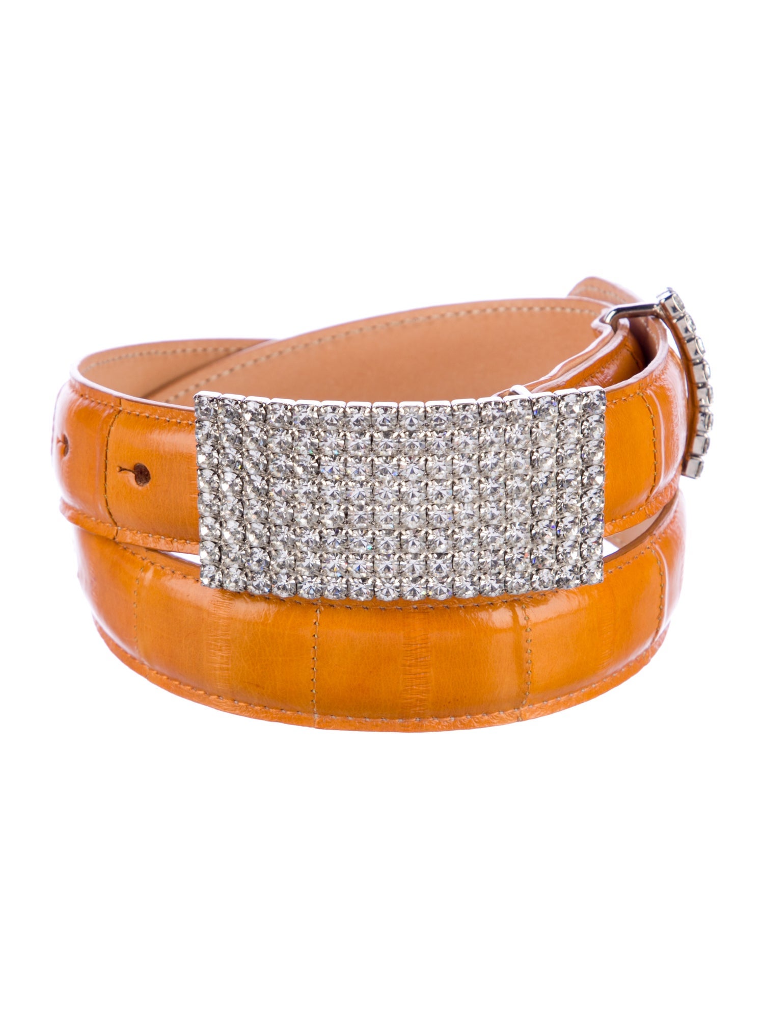 Alessandra Rich Skinny Leather Waist Belt w/ Tags