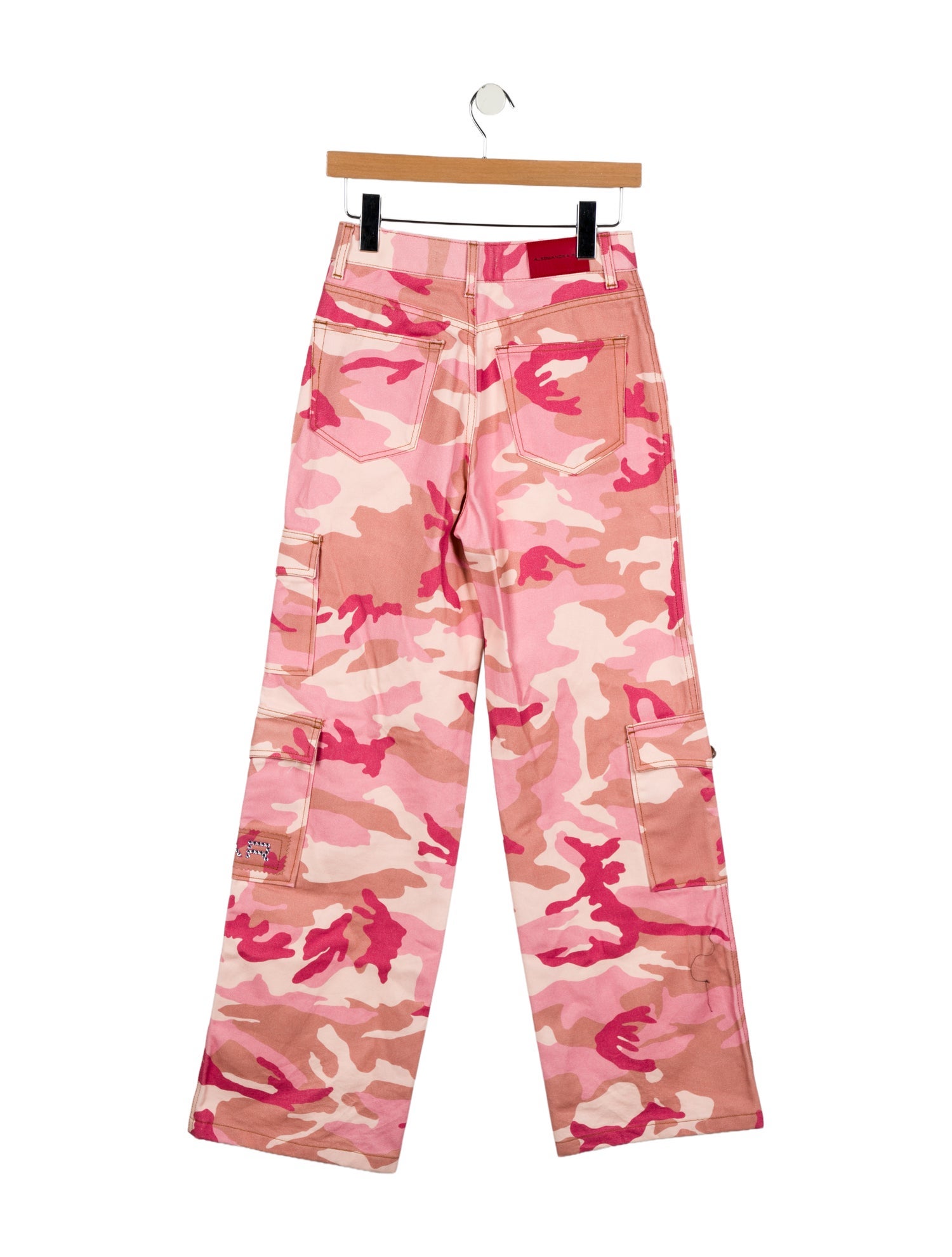 Alessandra Rich High-Rise Wide Leg Jeans